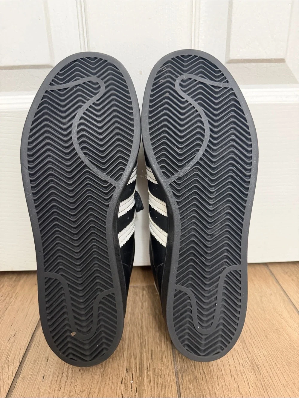 Adidas Superstar ADV Black Sneakers With Signature Stripes